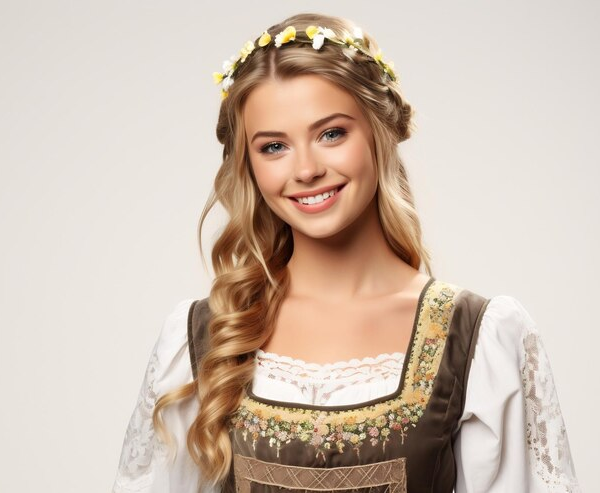 tiara de flores alemã significado