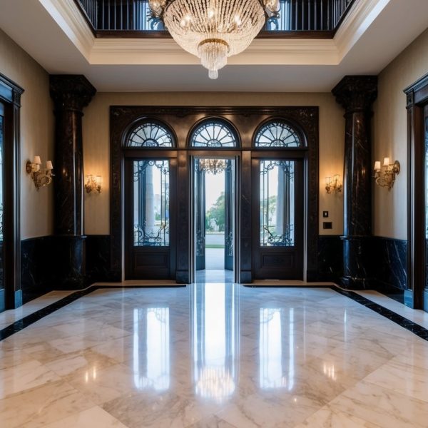 Qual nome se dá à sala de entrada de um edifício?